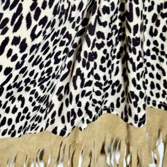 NWT $999 MSRP Joe's Jeans 100% Genuine Tan Leather Fringe Belted Jacket, Size M - Picture 13 of 15